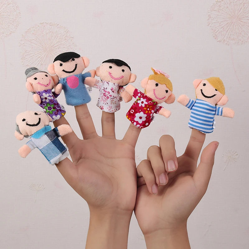 Baby Plush Toy  Animal Finger Puppet Set for Storytelling and Role Play - ToylandEU