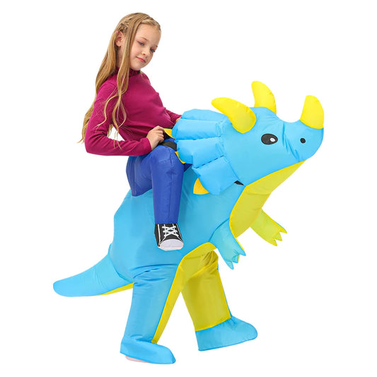 Inflatable Triceratops Dinosaur Costume for Kids - Fun for Halloween & Cosplay