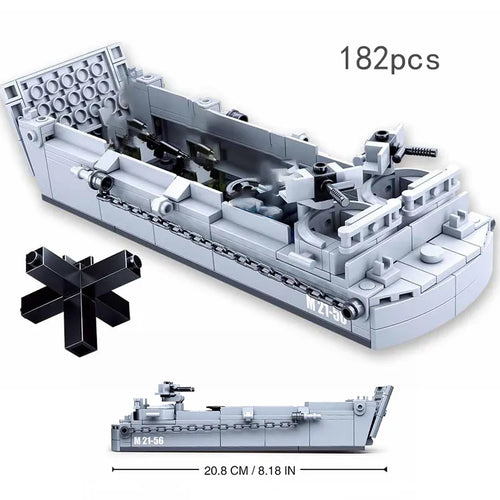 WW2 Military Vehicle and Bunker Artillery Set for the Normandy Landings by Sluban ToylandEU.com Toyland EU