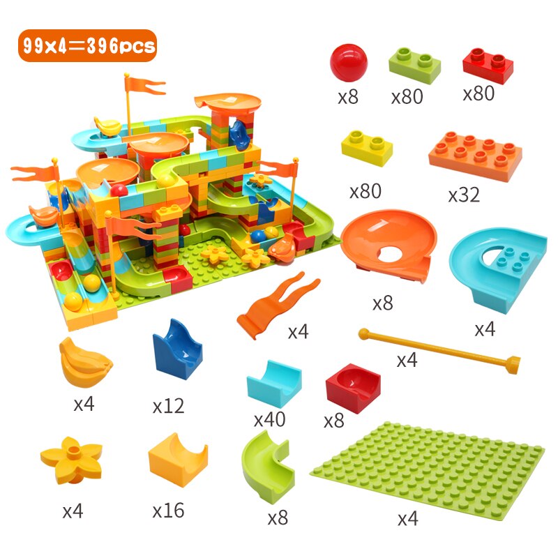 Maze Ball Building Blocks Set for Kids and Children - Funnel Slide Educational Toy Toyland EU Toyland EU