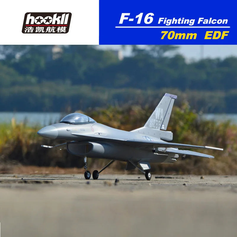 RC FLIIT F16 Fighting Falcon 70mm EDF RC Jet Airplane Model - Thunderbird Edition