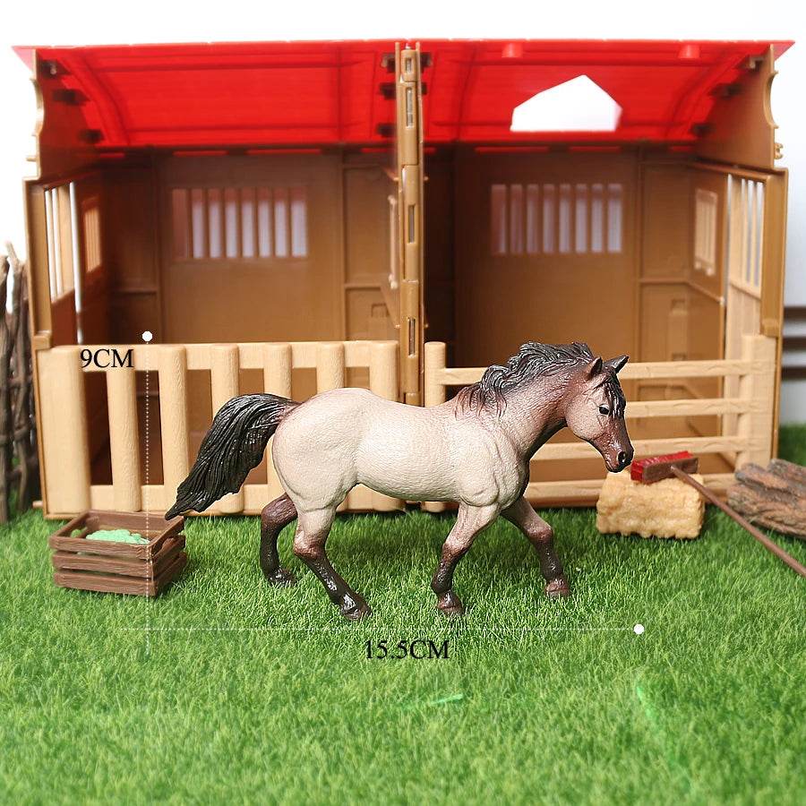 Realistic Horse Figurines Detailed Miniature Cake Topper - ToylandEU