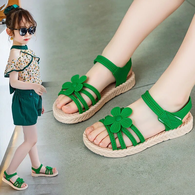 2020 Summer Girls' Gladiator Sandals with Waterproof and Anti-Slippery Features - ToylandEU
