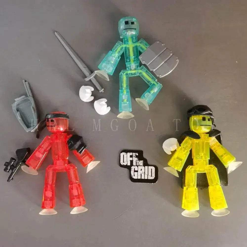 Colorful Stick Bot Action Figures Deformable For Kids - ToylandEU