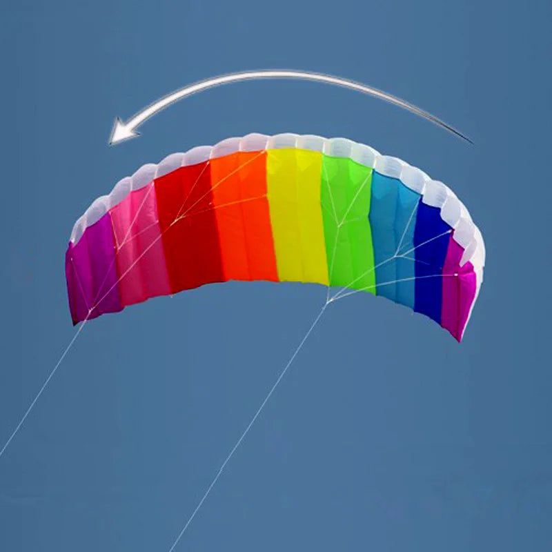 Parafoil Kite | Sizes: 1.4m,2m,2.7m | Includes Bar And Line | 1.4m,2m,2.7m