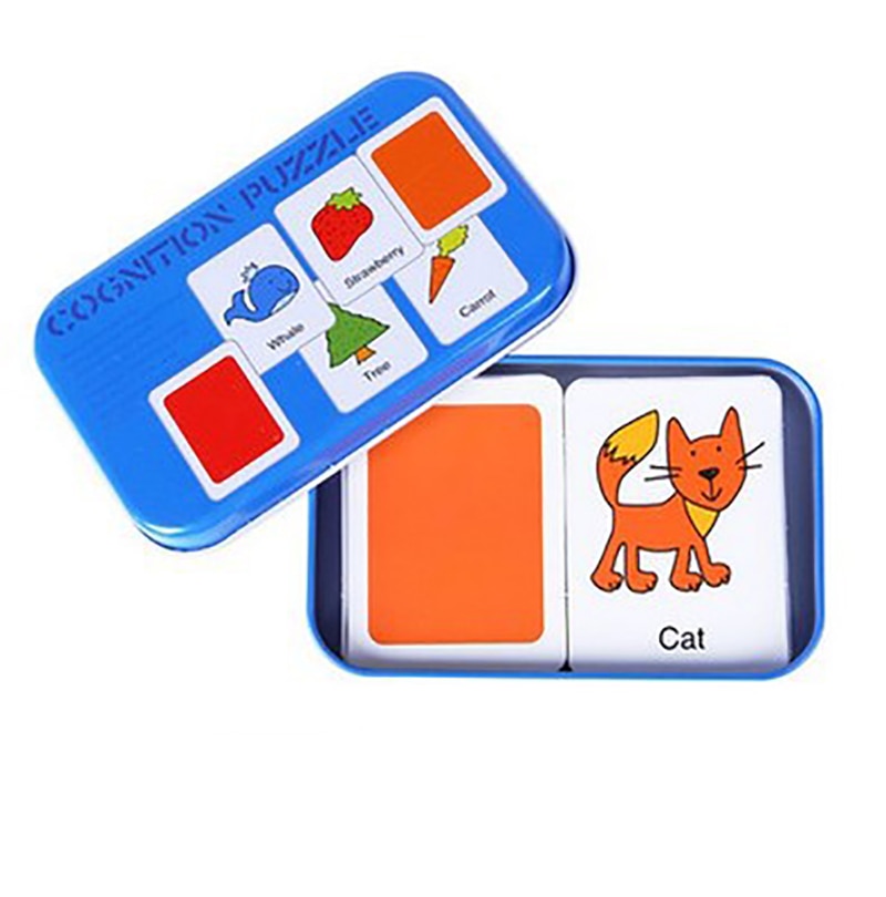 Montessori Educational Pocket Matching Puzzle Game Card Toyland EU