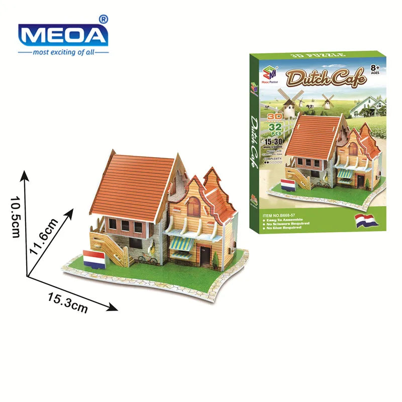 3D Puzzle | World Famous Architecture Buildings | 40 Styles Collection | Ages 6+