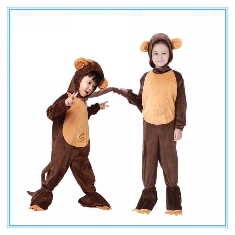 Matching Parent-Child Monkey Halloween Costume - Fun & Cozy Outfits!