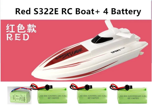 RC Boat 4.8v 500MAH 1:16 40 km/h High Speed Remote Control Boat 2.4g 4 ToylandEU.com Toyland EU