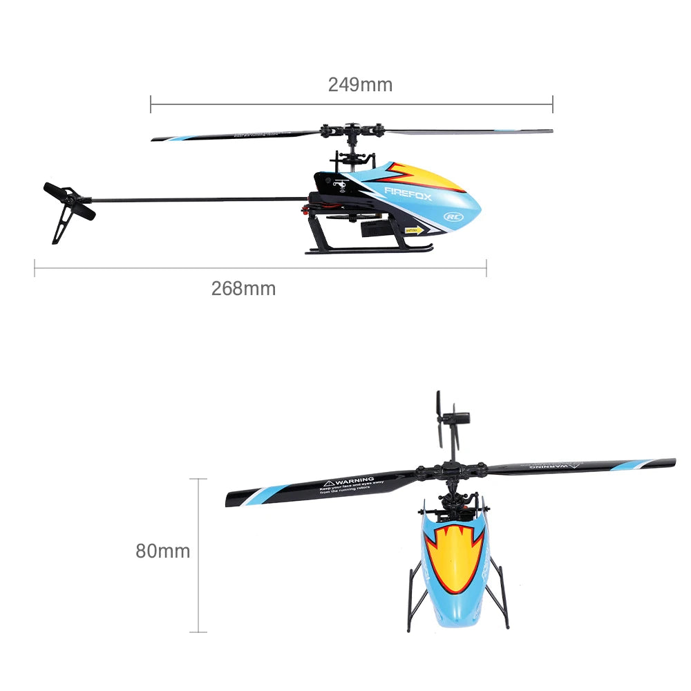 FIREFOX C129 4CH 6-axis Gyro Mini RC Helicopter Toys Gift for Adult Toyland EU