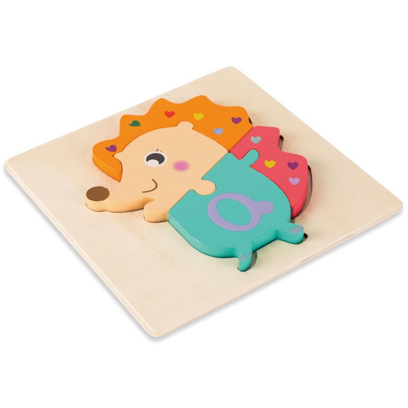 Montessori 3D Wooden Animal Puzzles for Kids 2-5 Years Toyland EU