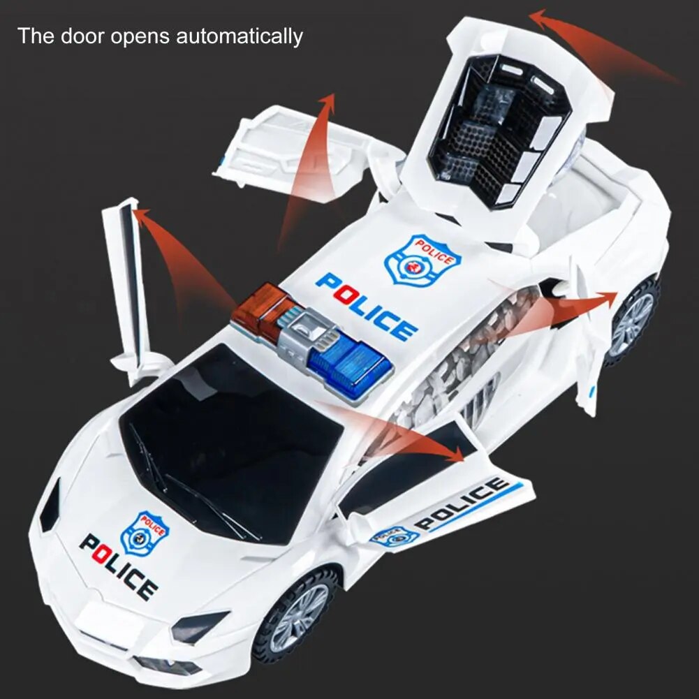 Automatic Dancing Police Car Toy with Obstacle Avoidance Feature - ToylandEU