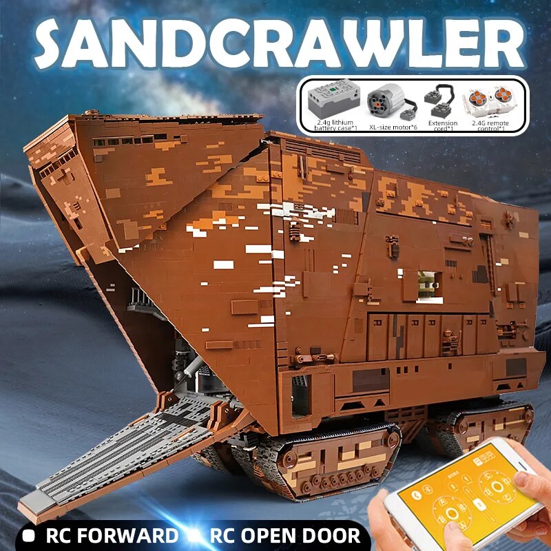 MOC-13289 Cavegod UCS Sandcrawler War Ship Building Blocks Model - ToylandEU