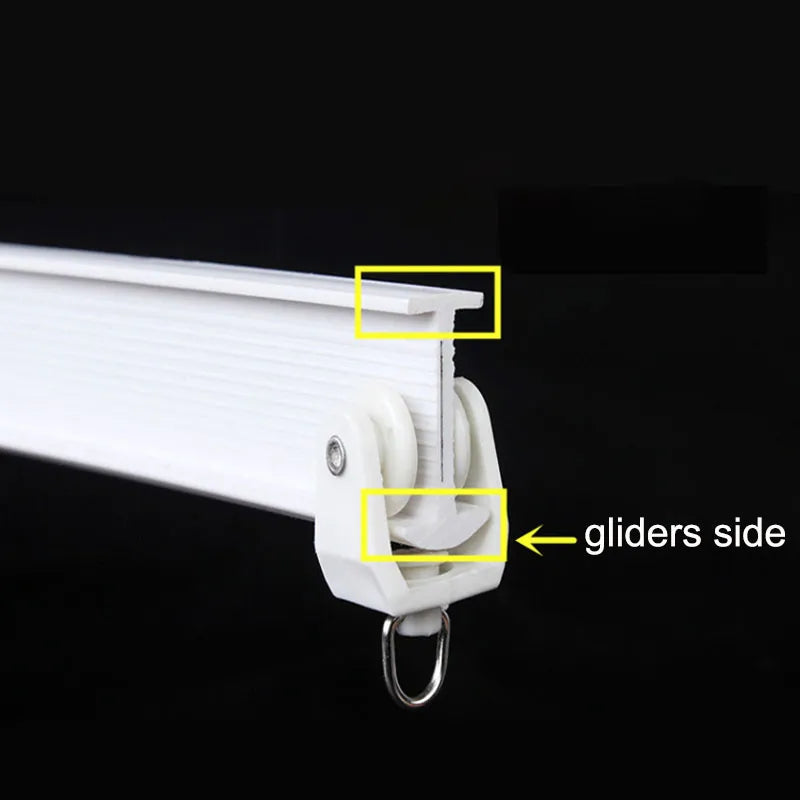 Adjustable Ceiling Mounted Curtain Track Rail with Flexible Straight Sliding Capability - ToylandEU