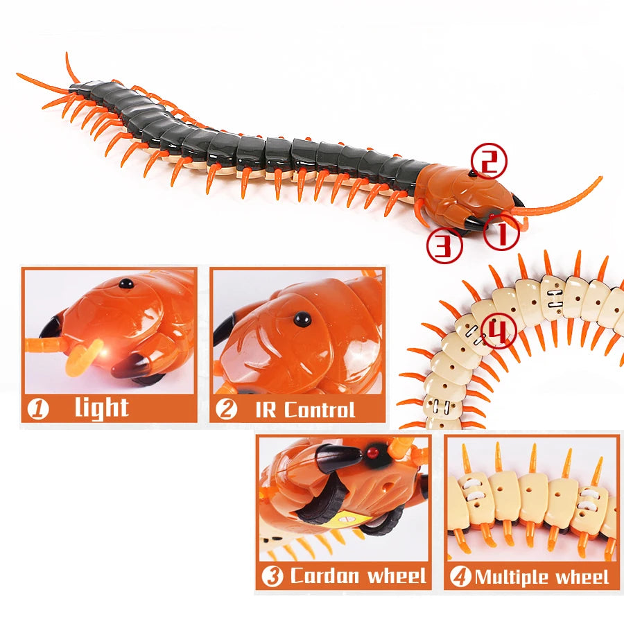 Infrared Remote Control Centipede Tricky Simulation Scary Fake - ToylandEU