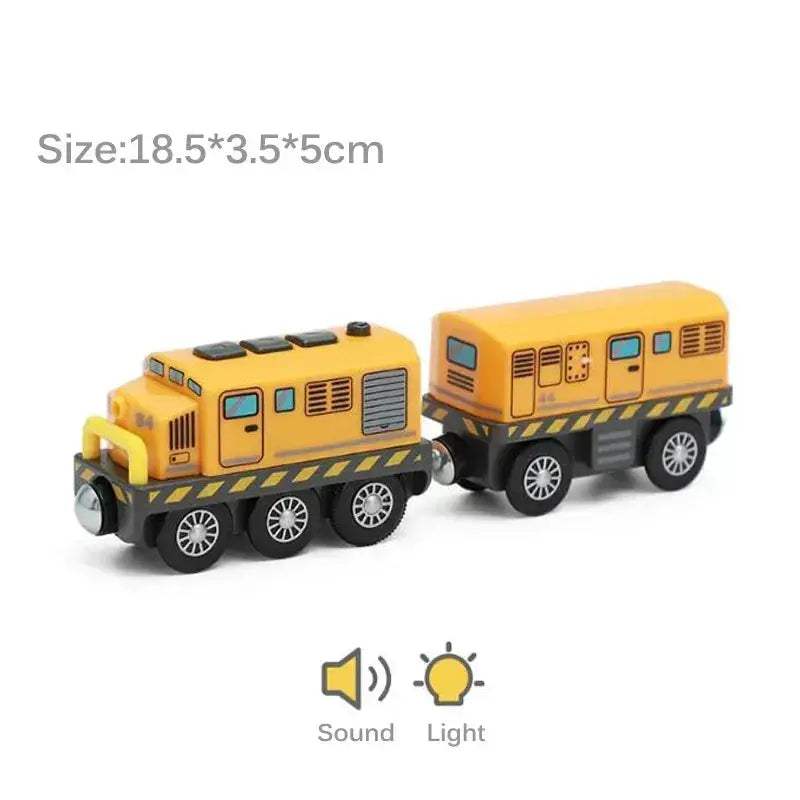 Electric Train Set for Wooden Railway Tracks Toy Gift - ToylandEU