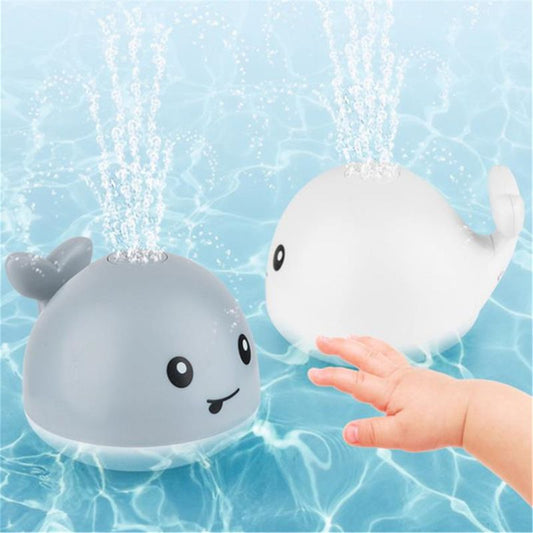Baby Light Up Whale Water Sprinkler Pool Toy for Bath Time Fun