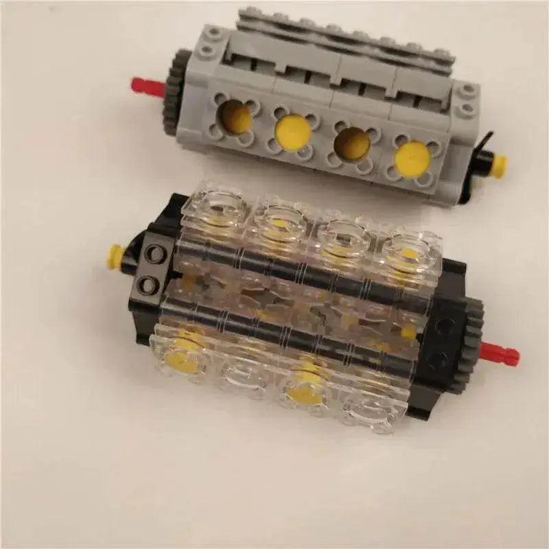 New Technical V8 Piston Engine MOC Building Blocks Building Bricks MOC - ToylandEU