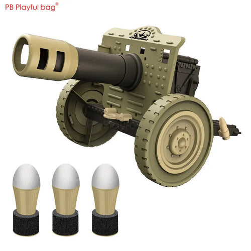 Playful Bag with Soft Bullet Cannon and 7-8 Meters Range, EVA Sponge Rocket - 36x20x18.5CM ToylandEU.com Toyland EU