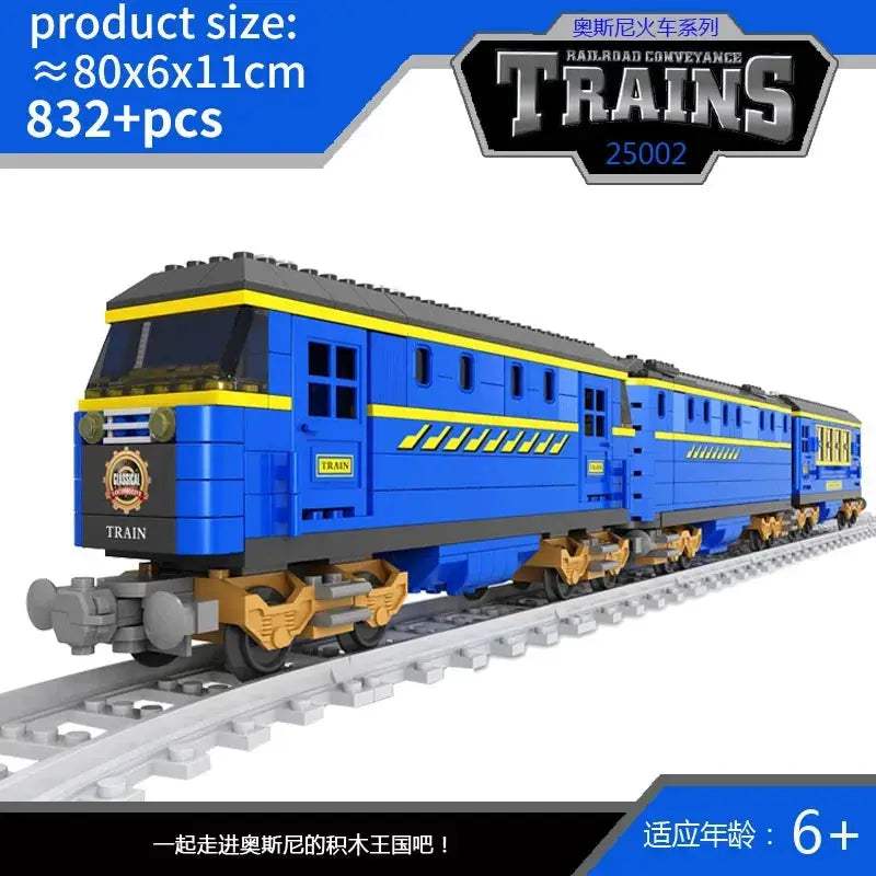 Lego Compatible City Train Set Building Blocks With Tracks - ToylandEU