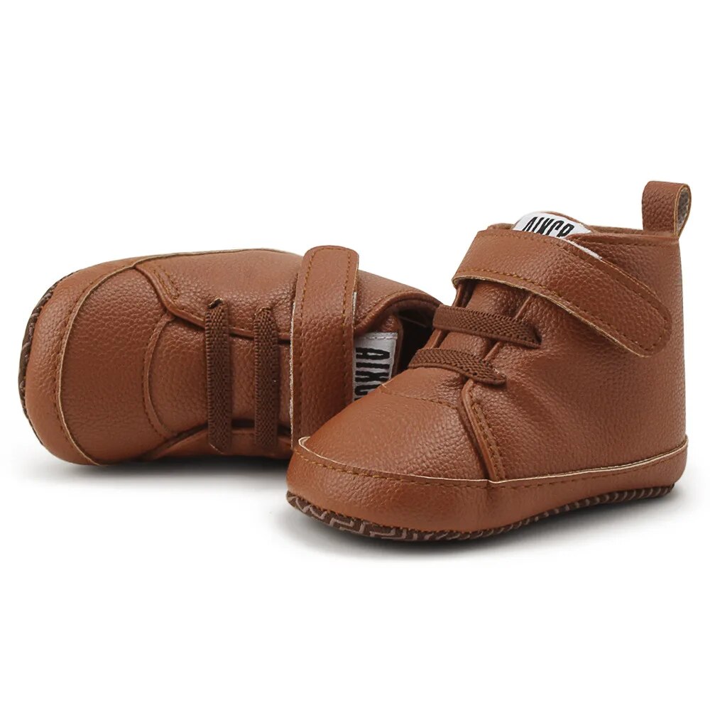 Baby PU Leather Fashion Boots for 0-18 Months Boys and Girls