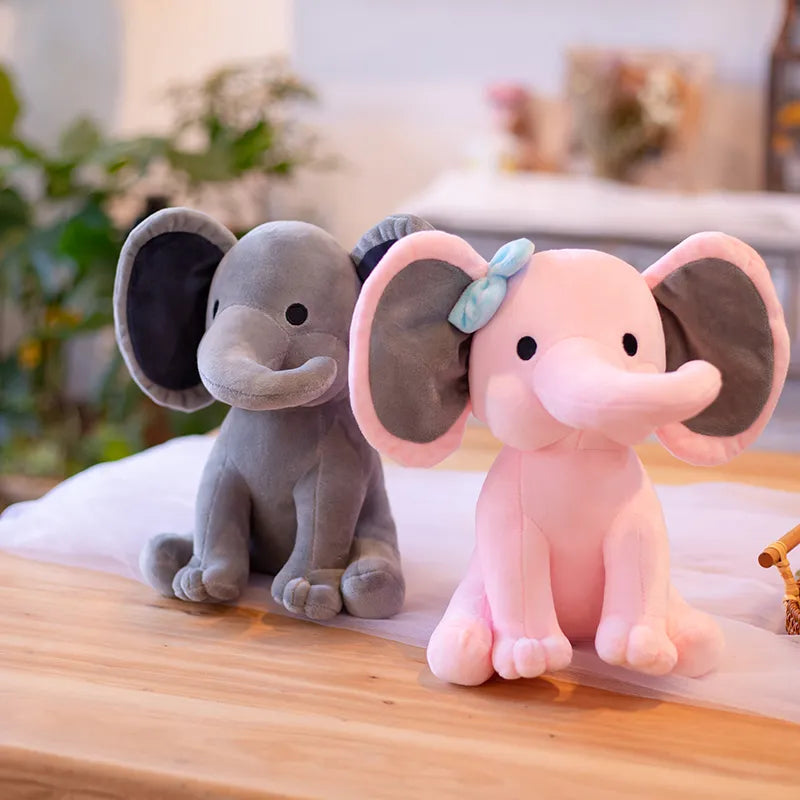 Cute White Elephant Plush Toy for Kids - ToylandEU