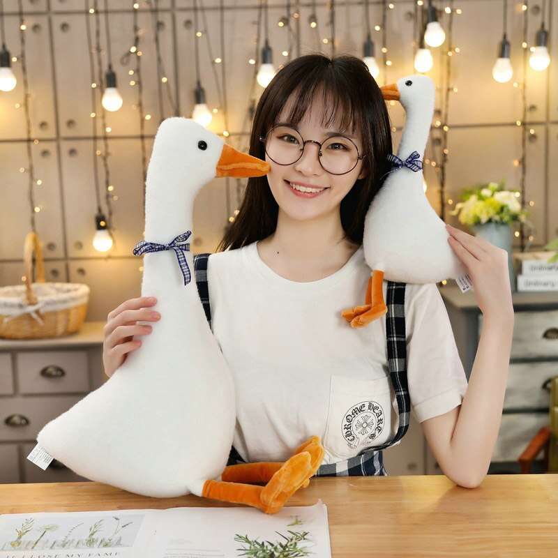 Kawaii Goose Plush Toy - 30cm, 50cm, 80cm, Stuffed Doll for Kids, Home Decor - ToylandEU