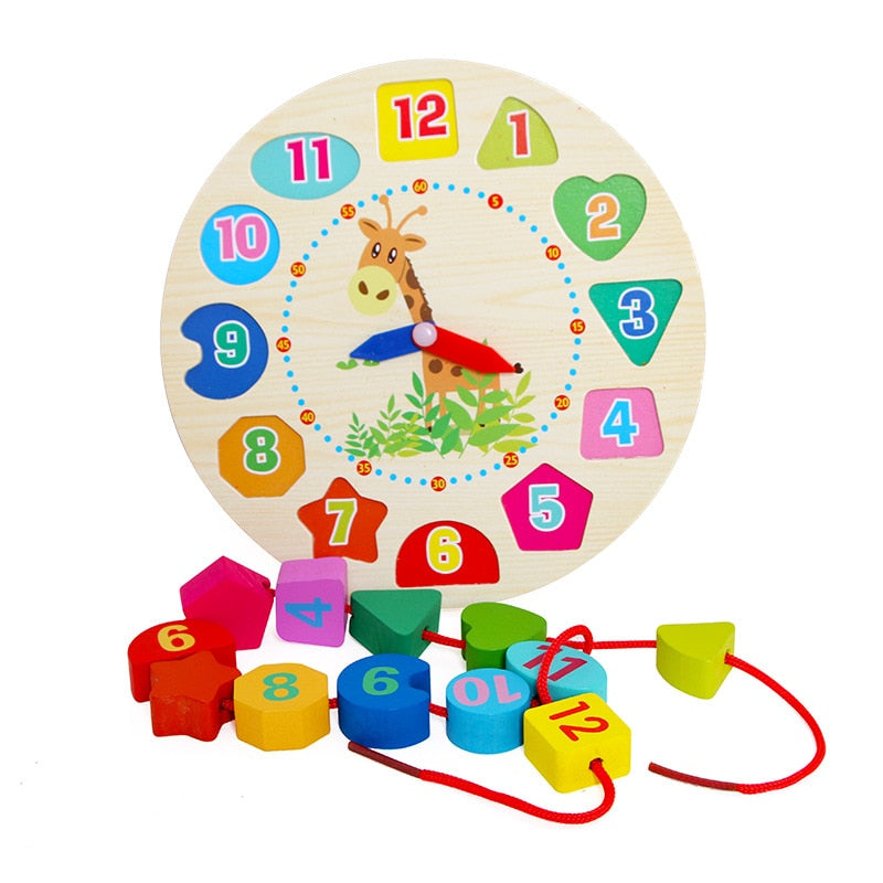 Montessori Wooden Educational Weather Clock for Kids