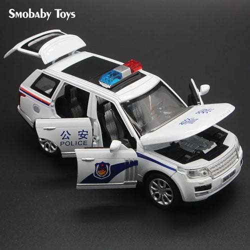 1:32 Scale Die-cast Range Rover Police SUV Model with Lights and Music ToylandEU.com Toyland EU