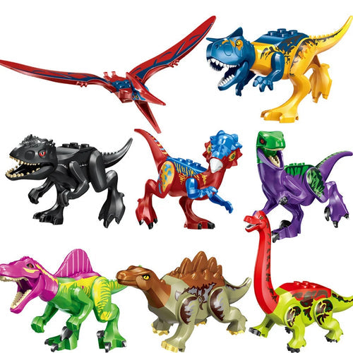 Jurassic World Dinosaur 3D Model Building Blocks Set White ToylandEU.com Toyland EU