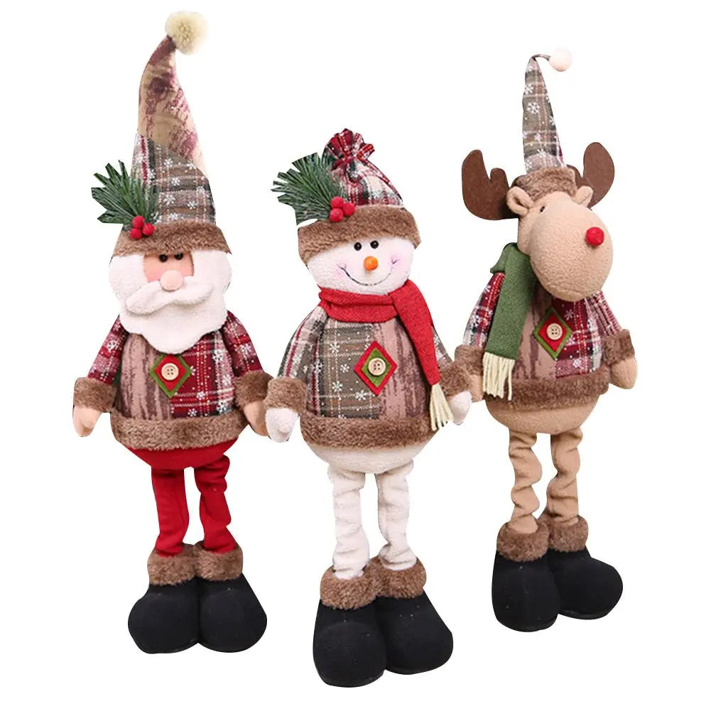 Christmas Plush Dolls Santa Claus Tree Decorations Snowman Window Children's Gifts ToylandEU.com Toyland EU