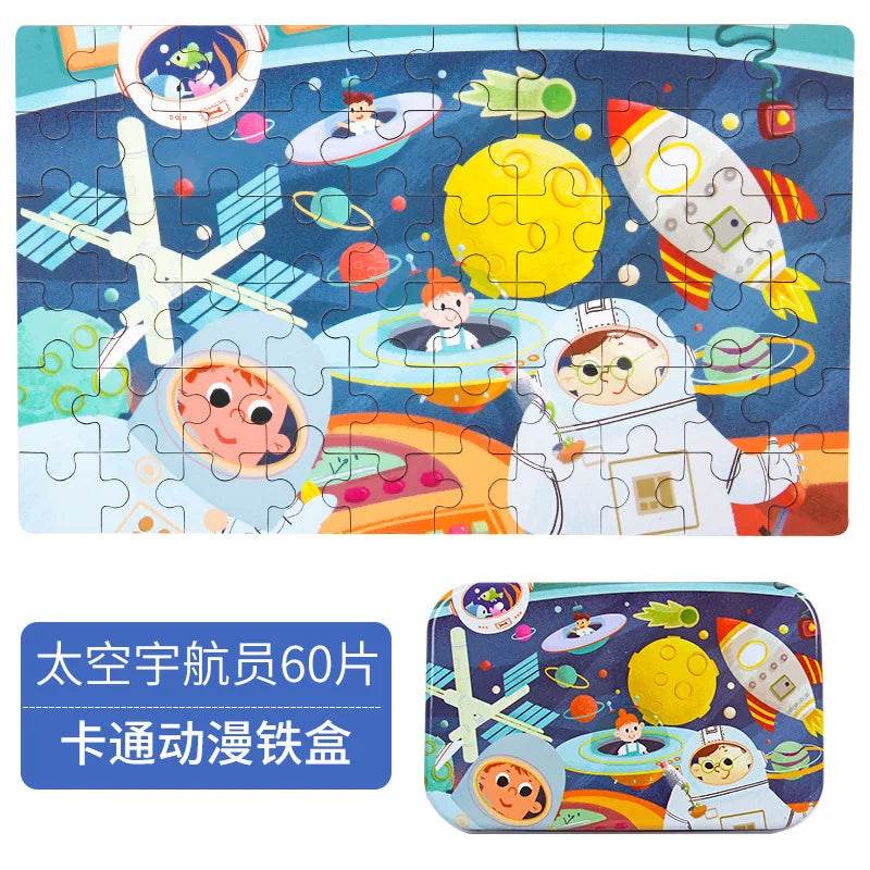 Hot New 60 Pieces Wooden Puzzle Toys for Children Gift - ToylandEU