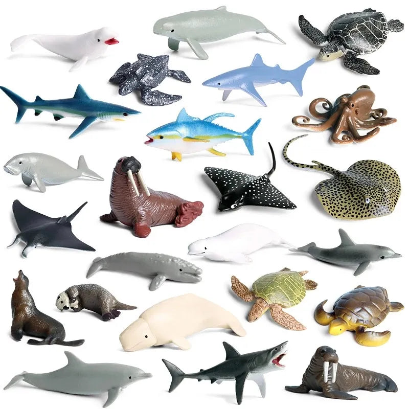 New Mini Sea Life Animals Model Set - ToylandEU