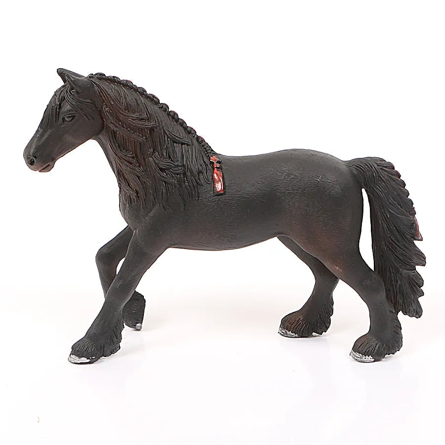 Realistic Animal Horse Action Figure Toy - Detailed Appaloosa Harvard Hannover Clydesdale Quarter Arabian Model - ToylandEU