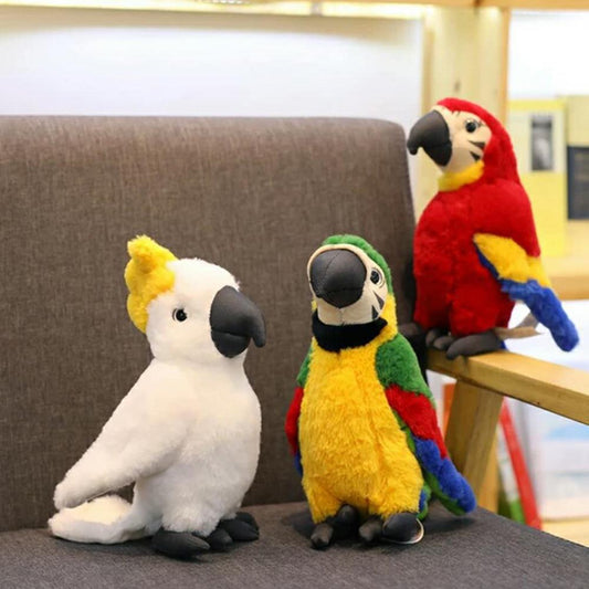 25cm Simulation Plush Parrot Bird Stuffed Doll Toy for Kids Home Decor - ToylandEU