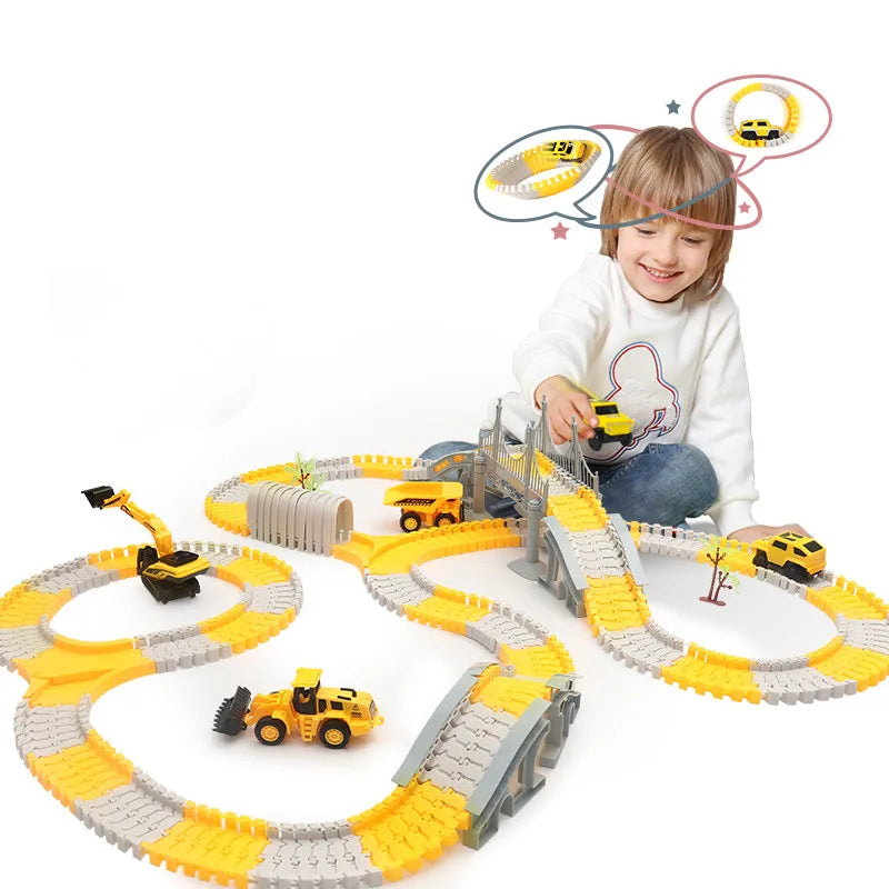 Railway Track Train Set Children Electric Autorama Circuit Voiture RC