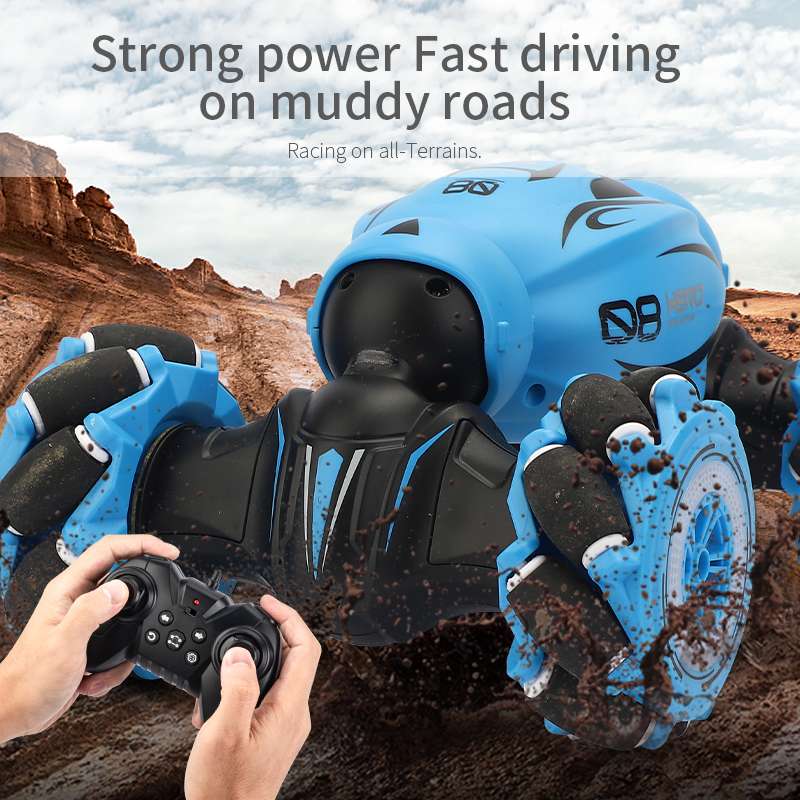 Gesture Induction 4WD RC Car with Music and Light - High Speed Stunt Remote Control Off Road Drift Vehicle Model