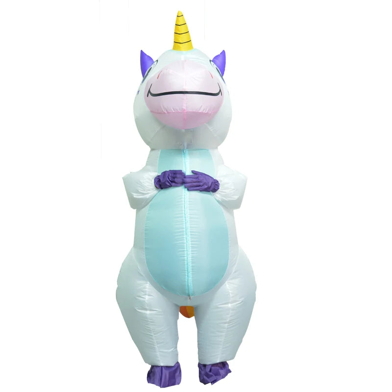 Enchanting Inflatable Unicorn Costume - Cosplay Magic for Halloween & Carnivals