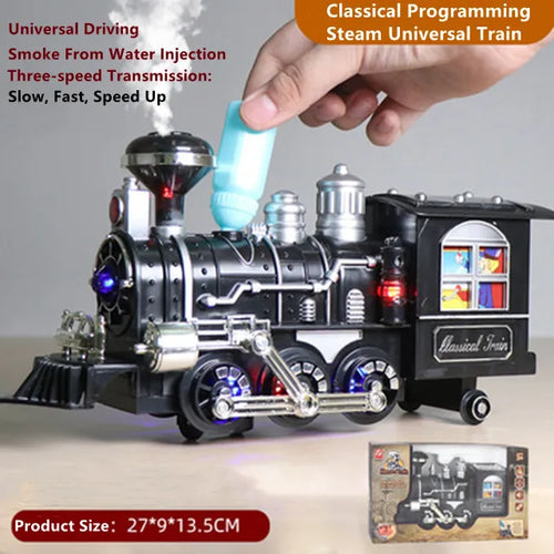 Electric Train Kit with Remote Control for DIY Smoke and Water Effects - 80CM ToylandEU.com Toyland EU