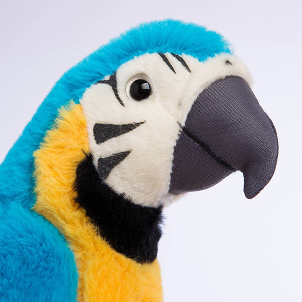 25cm Simulation Plush Parrot Bird Stuffed Doll Toy for Kids Home Decor