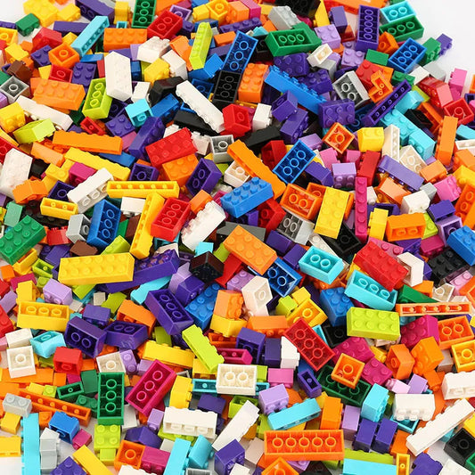 City DIY Building Blocks 1000-Piece Bulk Model - Eco-Friendly and Sealed Bag - ToylandEU