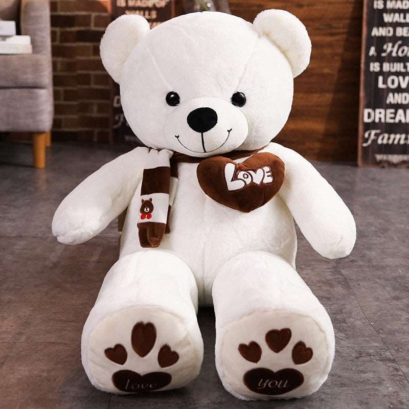 Soft and Cuddly Teddy Bear Plush Toy with Scarf - Perfect Gift for Kids and Collectors - ToylandEU