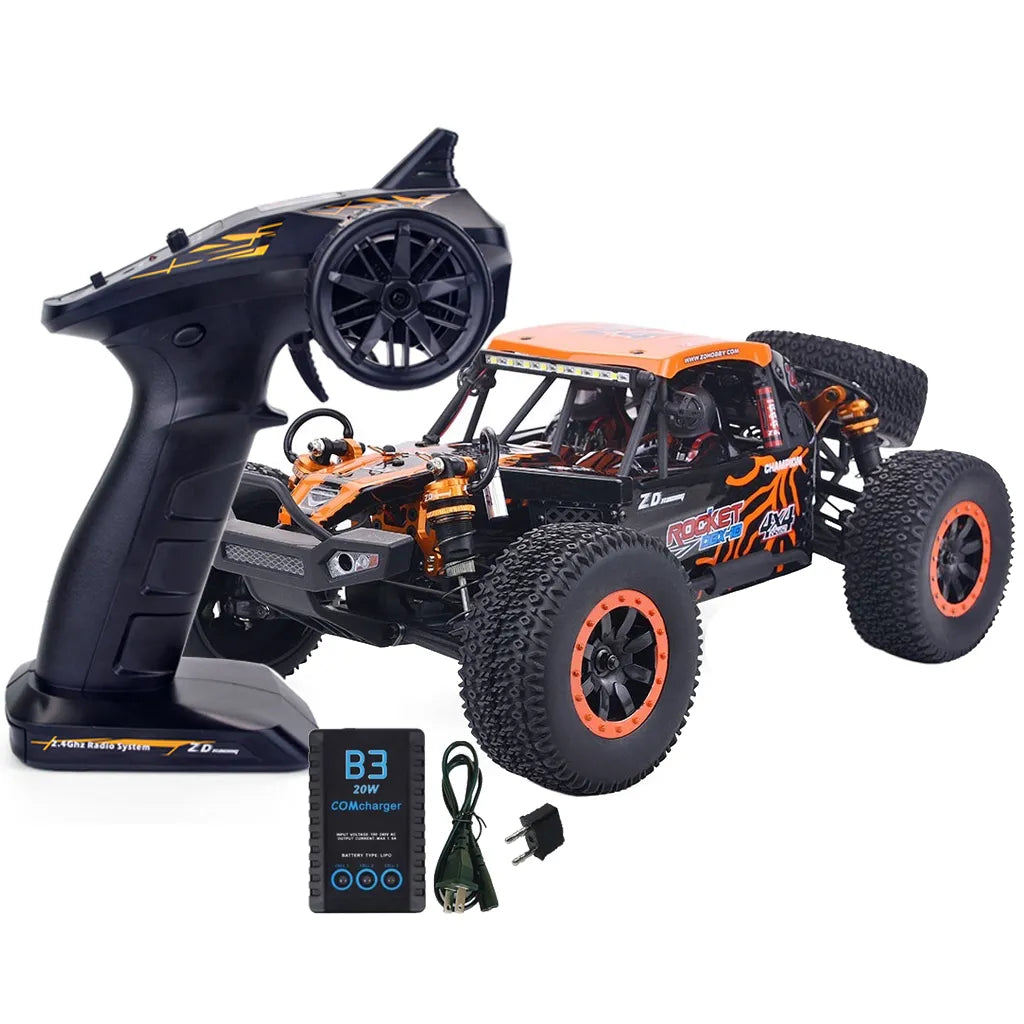 ZD Racing ROCKET DBX-10 1/10 4WD 80km/H 2.4G Brushless High-Speed Ready-to-Run RC Desert Buggy - ToylandEU