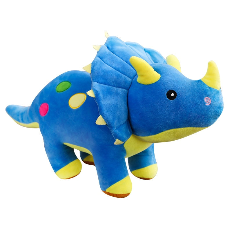 Giant Plush Triceratops and Stegosaurus Dinosaur Dolls