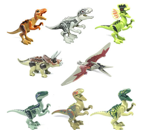 Jurassic World Dinosaur 3D Model Building Blocks Set White ToylandEU.com Toyland EU