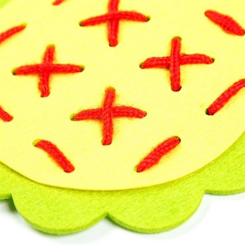 DIY Weave Cloth Kindergarten Math Toy for Early Learning