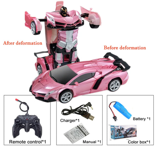 2in1 Electric RC Car Transformation Robots One-key Deformation Car ToylandEU.com Toyland EU