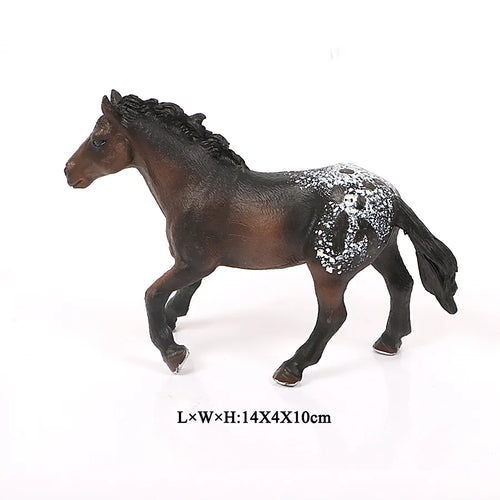 Realistic Animal Horse Action Figure Toy - Detailed Appaloosa Harvard Hannover Clydesdale Quarter Arabian Model ToylandEU.com Toyland EU