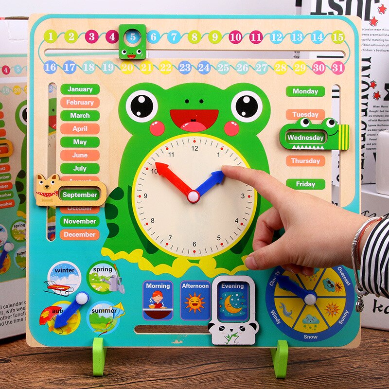 Montessori Wooden Educational Weather Clock for Kids - ToylandEU