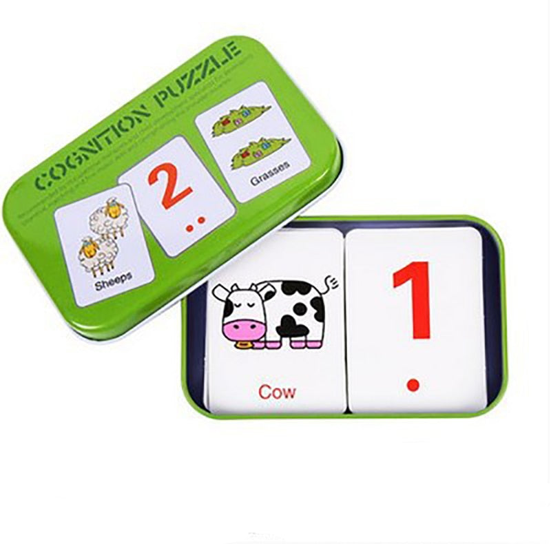 Montessori Educational Pocket Matching Puzzle Game Card Toyland EU